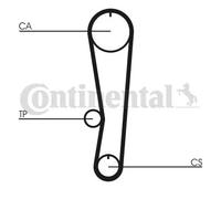 Timing belt kit CT568K1 CONTINENTAL CTAM for SUZUKI SWIFT SWIFT Convertible