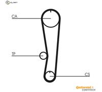 Timing belt kit CT568K1 CONTINENTAL CTAM for SUZUKI SWIFT SWIFT Convertible