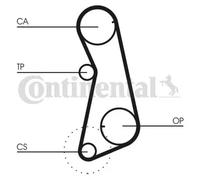 Timing belt kit CT637K1 CONTINENTAL CTAM for AUDI VW SEAT PORSCHE