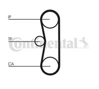 Timing belt kit CT700K2PRO CONTINENTAL CTAM for CITROËN PEUGEOT