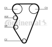 Continental CT708K1 Timing Belt Kit Fits Fso Polonez 3 Lotus Elise Mg TF
