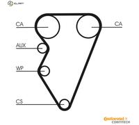 Continental CT708K1 Timing Belt Kit Fits Fso Polonez 3 Lotus Elise Mg TF
