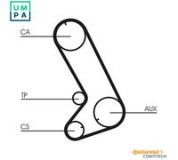 Timing belt kit CT773K1 CONTINENTAL CTAM for ROVER HONDA