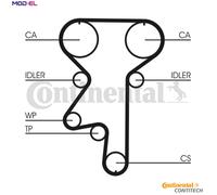 CONTINENTAL CTAM CT871K1 Timing Belt Set for LADA,OPEL,VAUXHALL