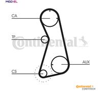 CT872K1 Timing Belt Kit Pulley Tensioner Idler Engine Replacement By Contitech