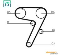 Timing belt kit CT931K1 CONTINENTAL CTAM for ALFA ROMEO FIAT LANCIA