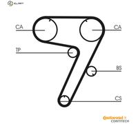 Timing belt kit CT931K1 CONTINENTAL CTAM for ALFA ROMEO FIAT LANCIA