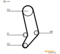 CONTITECH CT939K4 Timing belt kit