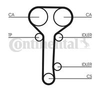 CONTITECH CT978K2 Timing belt kit