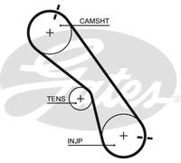 GATES K025560XS Timing belt kit