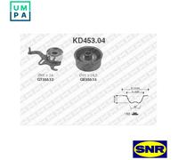 SNR KD453.04 Timing belt kit