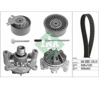 Timing Belt & Water Pump Kit fits VAUXHALL MOVANO A 2.5D 01 to 10 Set INA New