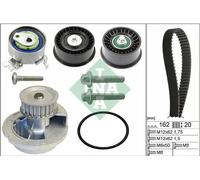 Timing Belt & Water Pump Kit fits VAUXHALL MERIVA A 1.8 03 to 10 Z18XE Set INA