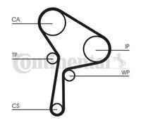 CONTITECH Water Pump + Timing Belt Kit RENAULT,SUZUKI CT1150WP1 119A09639R