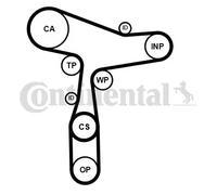 CONTITECH CT1168WP8PRO Water pump and timing belt kit