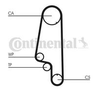 CONTITECH CT846WP3 Water pump and timing belt kit