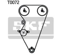 Timing Belt Kit + Water Pump Sheet Steel VKMC 07301 SKF for ROVER LAND ROVER MG