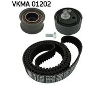 Timing belt kit with rounded tooth profile VKMA 01202 SKF for AUDI VW SKODA