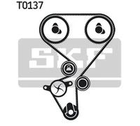 Timing belt kit with rounded tooth profile VKMA 03130 SKF for CITROËN PEUGEOT