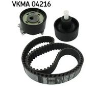 Timing belt kit with rounded tooth profile VKMA 04216 SKF for MAZDA FORD