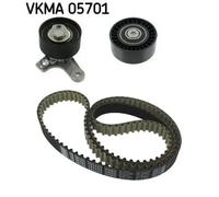 Timing belt kit with rounded tooth profile VKMA 05701 SKF for CHEVROLET OPEL
