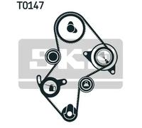 Timing belt kit with rounded tooth profile VKMA 06124 SKF for RENAULT VOLVO