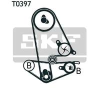 Timing belt kit with rounded tooth profile VKMA 93011 SKF for HONDA ACCORD Mk V