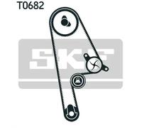 Timing belt kit with rounded tooth profile VKMA 93019 SKF for HONDA LOGO