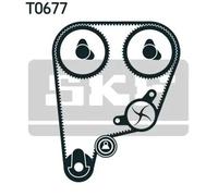 Timing belt kit with rounded tooth profile VKMA 93201 SKF for HONDA CRX Mk II