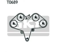 Timing belt kit with rounded tooth profile VKMA 95000 SKF for MITSUBISHI SIGMA