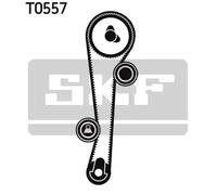 Timing belt kit with rounded tooth profile VKMA 95632 SKF for HYUNDAI KIA