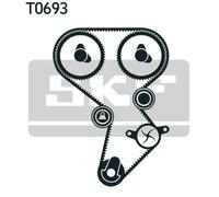 Timing belt kit with rounded tooth profile VKMA 95924-1 SKF for MITSUBISHI