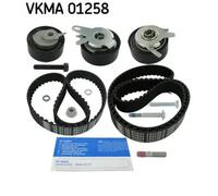Timing belt kit with trapezoidal tooth profile VKMA 01258 SKF for VOLVO VW