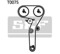 Timing belt kit with trapezoidal tooth profile VKMA 05124 SKF for SAAB OPEL