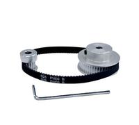 Timing Belt Pulley GT2 Synchronous Wheels 16&48 Teeth 6mm Bore Aluminum Timing Pulley with Length 158 200mm/400mm/600mm Width 6/10mm Belt(48T Bore 5mm,2GT-300-6MM_16T BORE 4MM)