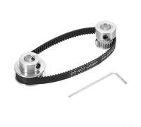 Timing Belt Pulley Set 20T 30T 8mm Bore Aluminium Synchronous Wheel with Belt Wrench for 3D Printer CNC Machine Parts