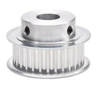 Timing Belt Pulley, Timing belt wheel, 1pcs HTD5M-30T 30Teeth Transmission Pulley 16/21/27mm Belt Width With Keyway 8-20mm Bore(Grooves 16 Bore 14)