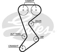 GATES T265 Timing Belt