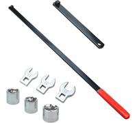 Timing Belt Tension Setting Tool Kit - 3/8in. Drive x 580mm Long with Crowfoot Wrenches & Sockets - Ideal for Serpentine Belt Tension Release in Tight Engine Compartments