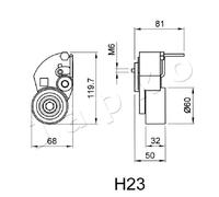 New Tensioner, timing belt for HYUNDAI KIA:TB,JM,i30,GETZ,NF V 2441027000