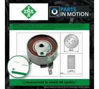 Ina Timing Belt Tensioner Pulley 531 0273 30 for OPEL KADETT E Hatchback, OMEGA B