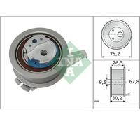 Timing belt tensioner pulley 531 0847 10 INA for VW SKODA