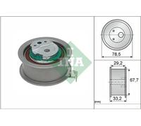 Timing belt tensioner pulley 531 0927 10 INA for VOLVO V60 I V70 III XC60 I SUV
