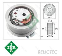 Timing Belt Tensioner Pulley for Audi VW Seat Skoda Mitsubishi Jeep Dodge
