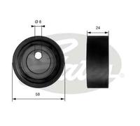 GATES T41064 Timing belt tensioner pulley