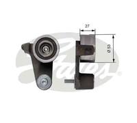 Timing belt tensioner pulley T41165 GATES for VOLVO RENAULT