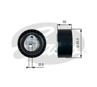 Timing belt tensioner pulley T43035 GATES for RENAULT OPEL NISSAN