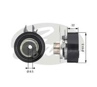 Timing belt tensioner pulley T43061 GATES for SEAT VW