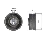 GATES T41080 Timing belt tensioner pulley