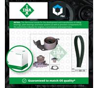INA 530 0302 30 Water pump and timing belt kit